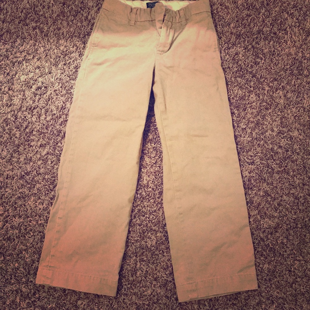 Boys Polo Tan Khakis Pants